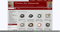 Desktop Screenshot of perlenfuerschmuck.de