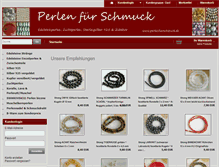 Tablet Screenshot of perlenfuerschmuck.de